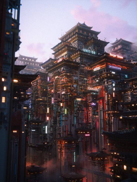 我的世界国际服高玩打造赛博朋克城引关注