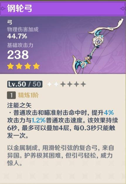 原神钢轮弓和弓藏哪个好-原神钢轮弓和弓藏对比分析