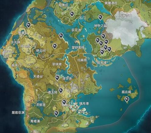 手游原神夜泊石在哪里获得-原神夜泊石采集地点大全