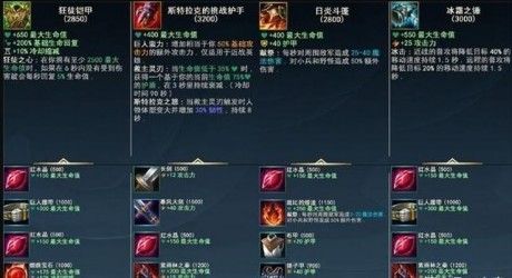lol手游装备翻译图 lol手游装备翻译图