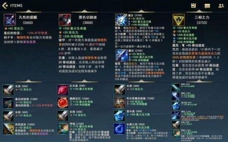 lol手游装备翻译图 lol手游装备翻译图