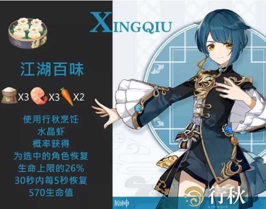 原神行秋特殊料理怎么获得-行秋特殊料理有什么用